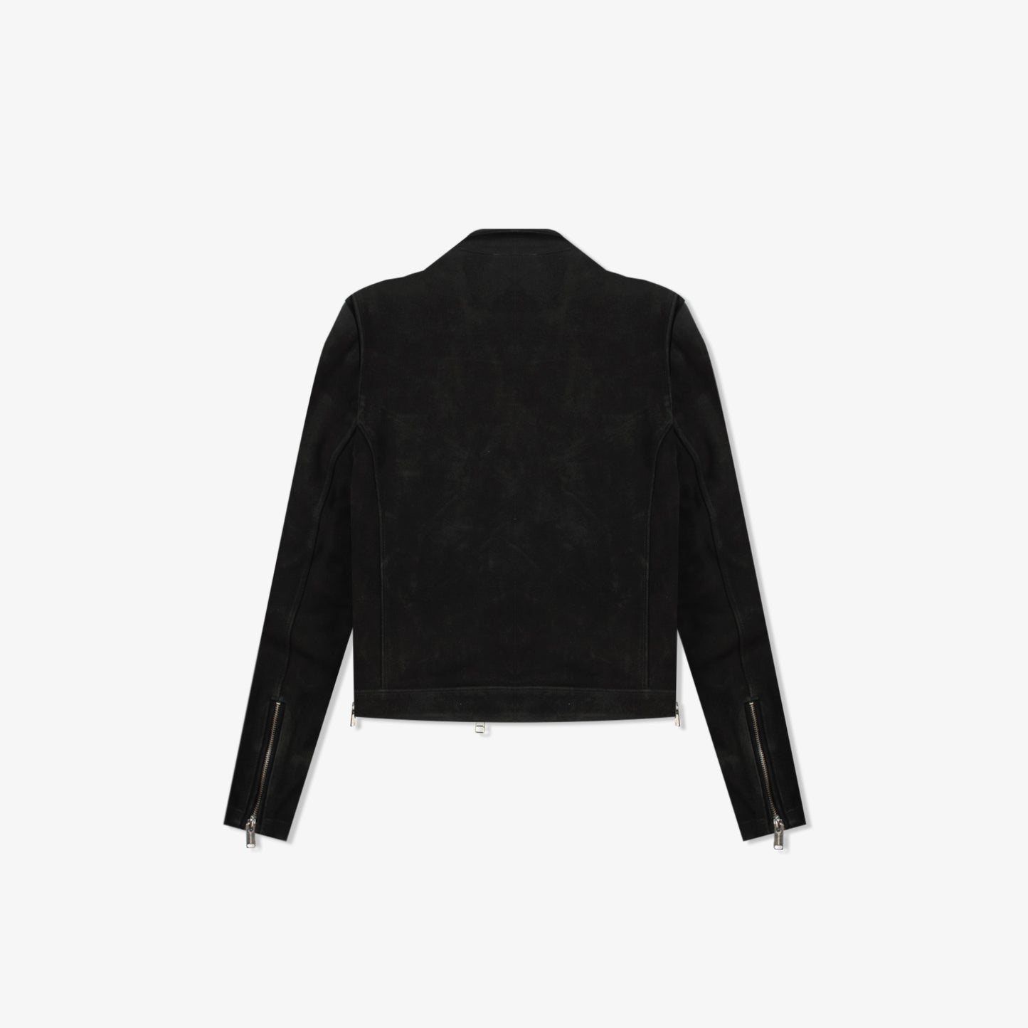 REBELLION BLACK SUEDE MOTO JACKET