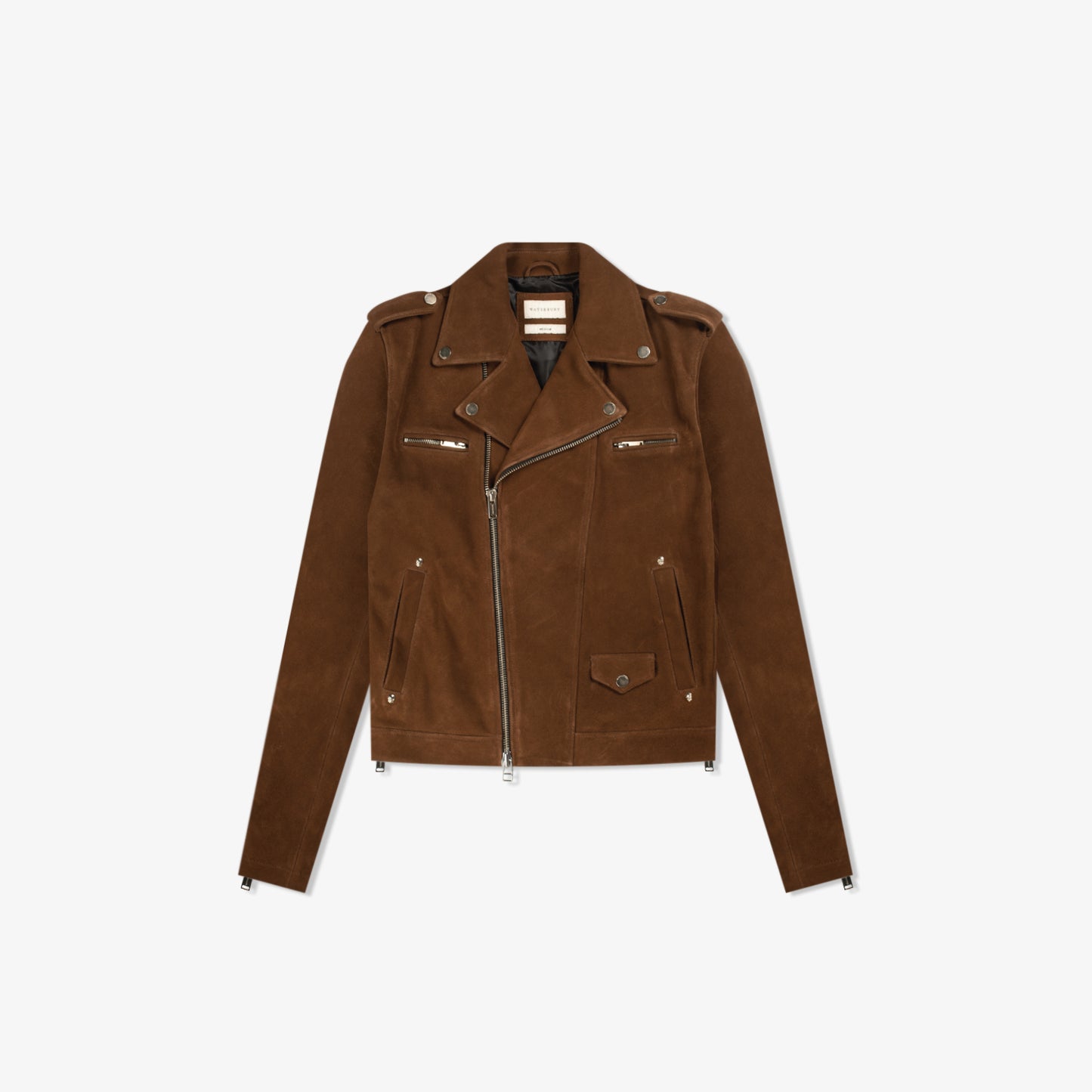 REBELLION TOBACCO SUEDE MOTO JACKET