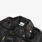 REBELLION BLACK LEATHER MOTO JACKET