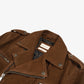 REBELLION TOBACCO SUEDE MOTO JACKET